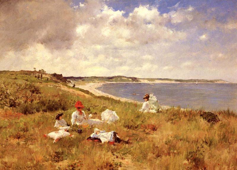 William Merritt Chase Idle Hours oil painting image